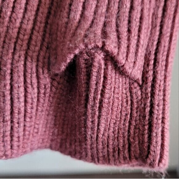 Lululemon Smokey Red Cashlu Crossover Back Sweater Size 8 - Picture 8 of 9